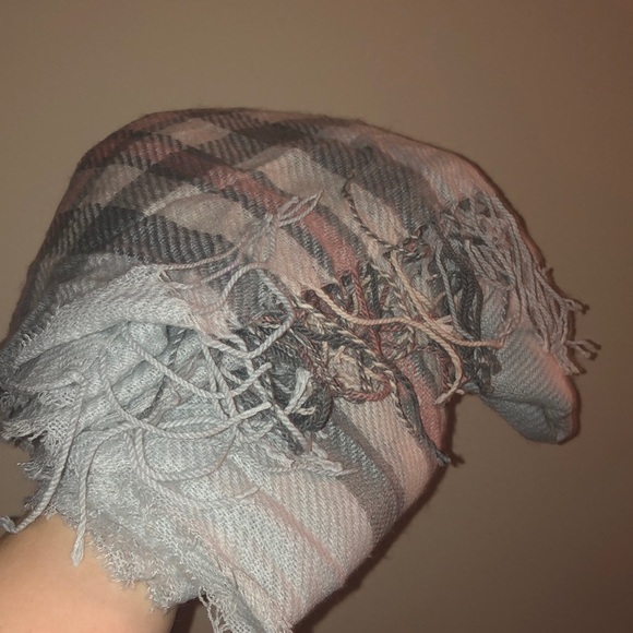 Pink + Grey Scarf - Picture 1 of 3